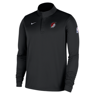 Portland Trail Blazers Men's Nike Dri-FIT NBA 1/4-Zip Long-Sleeve